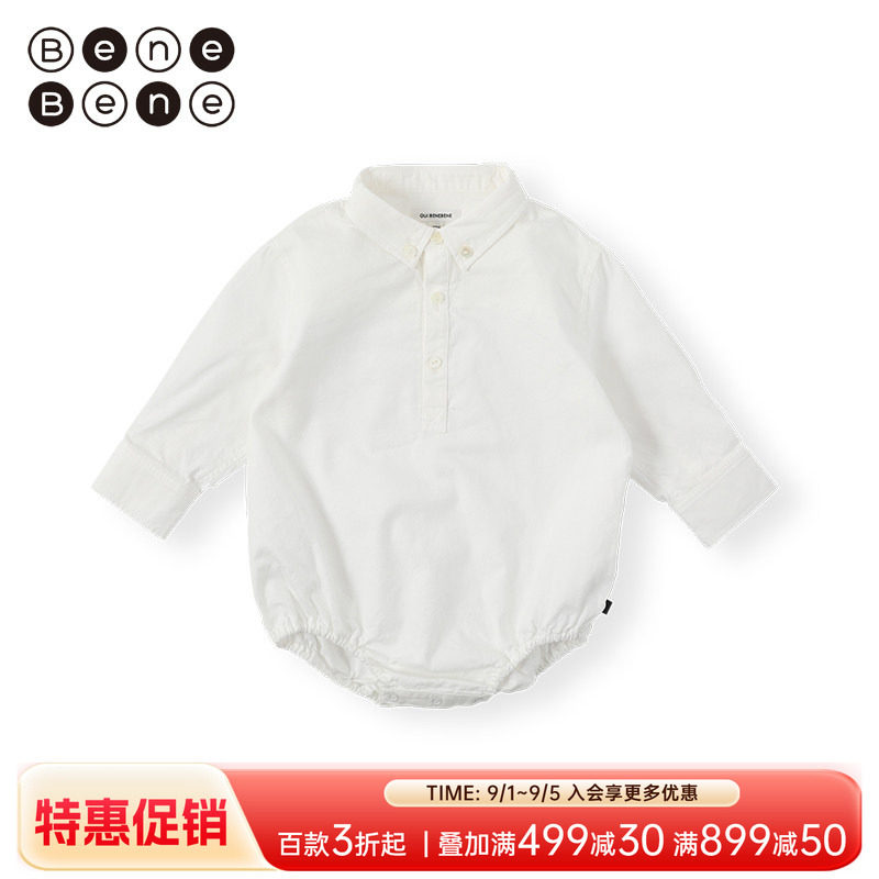 benebene婴儿礼服元素长袖连身衣图片