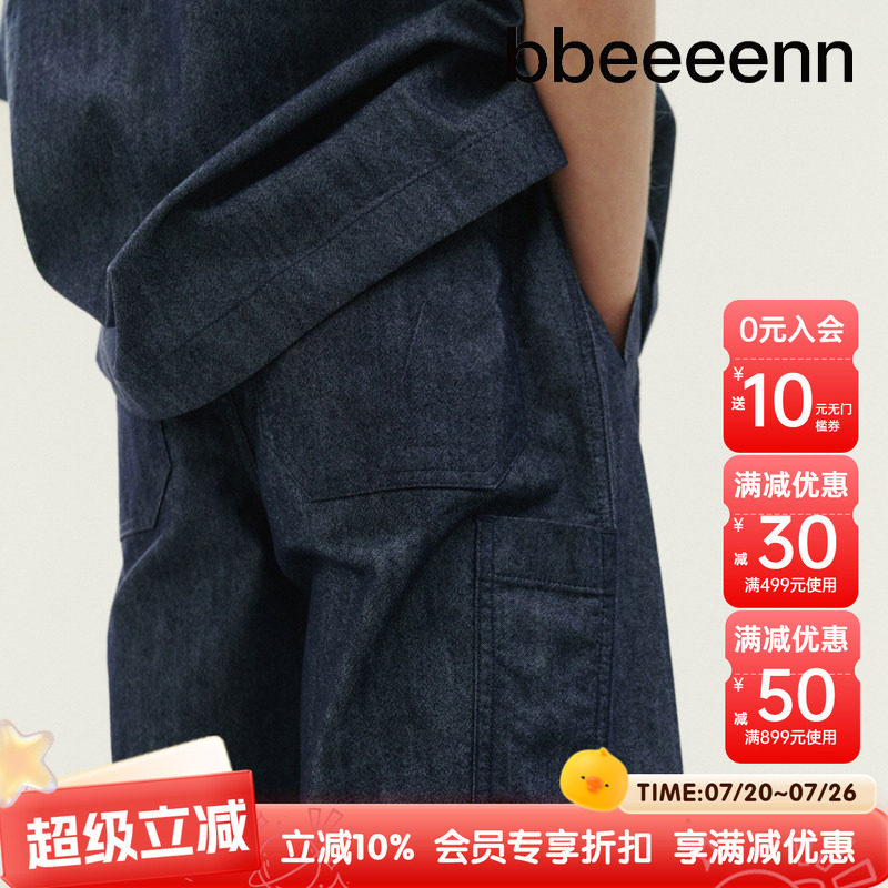 bbeeeenn短裤牛仔裤短裤宽松舒适