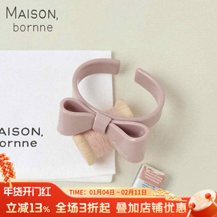 Maison bornne糖果色彩蝴蝶结手镯女童板材不对称时尚高级感手链