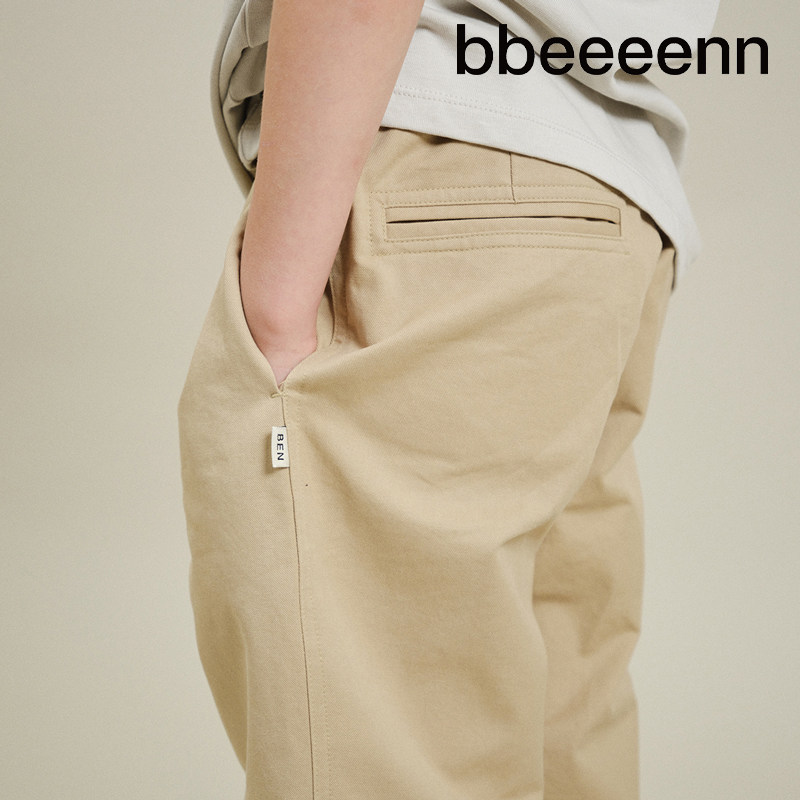 bbeeeenn纯棉休闲防晒长裤春夏薄款男女中大童工装亲子装显瘦直筒