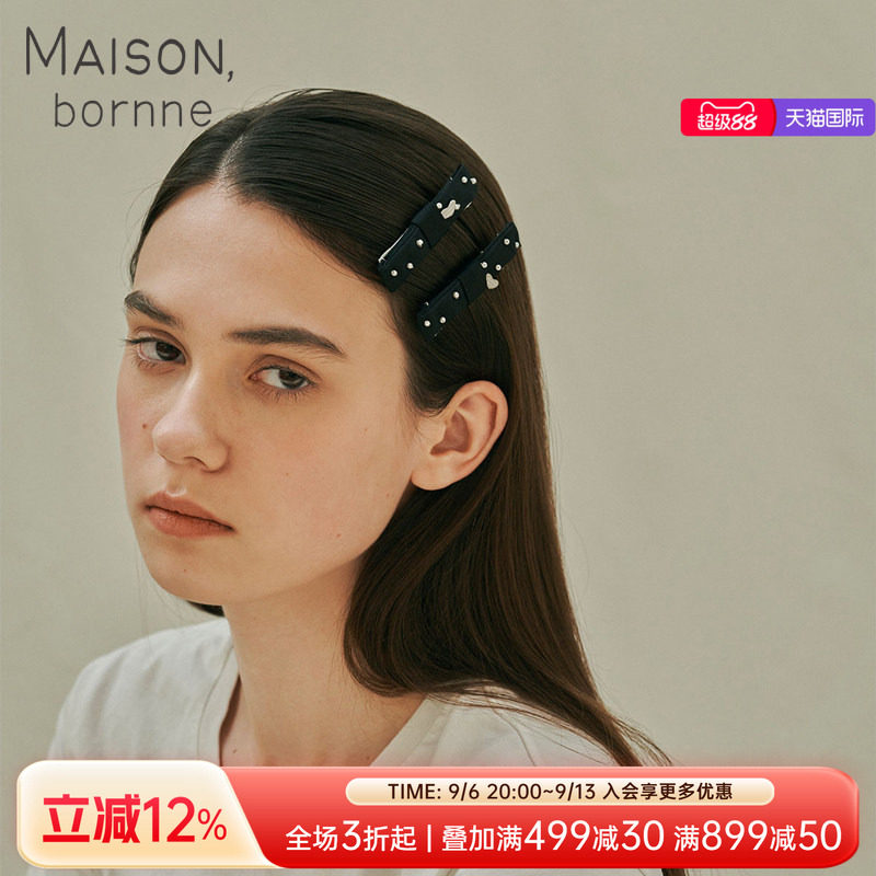 真丝钉珠高级感超仙女碎发边夹图片