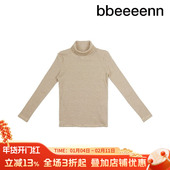 儿童条纹高领T恤男童女童纯棉打底衫 bbeeeenn韩国童装 新冬款