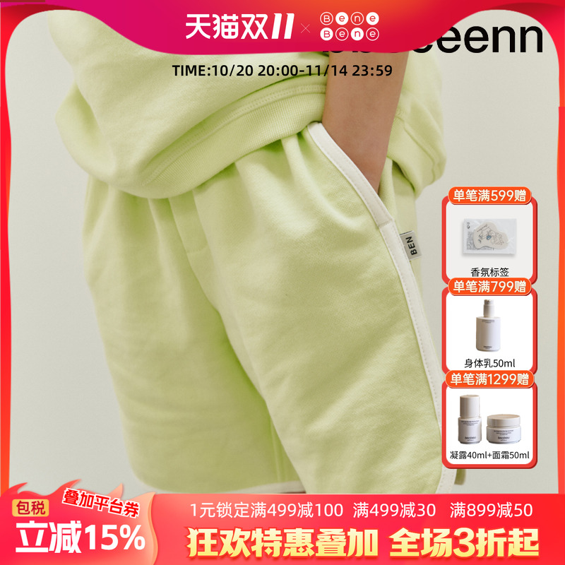 bbeeeenn短裤棉短裤休闲裤宽松