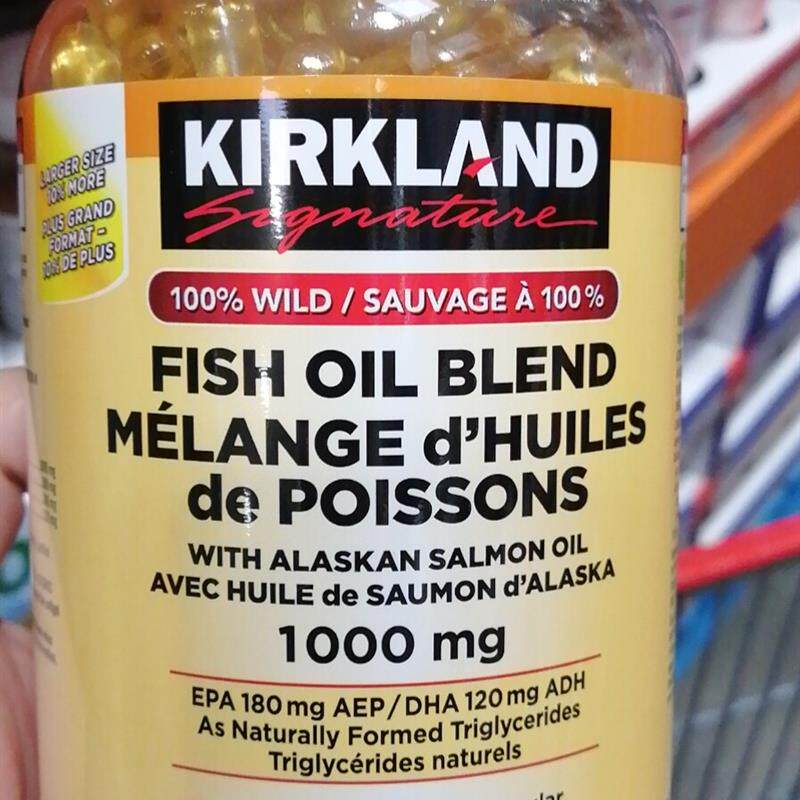 加拿大Kirkland阿拉斯加野生三文鱼油深海鱼油 1000mg 400粒