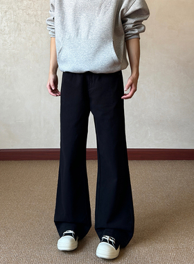 布老哥Blog美式复古水洗宽松直筒牛仔裤基础百搭通勤休闲长裤K805