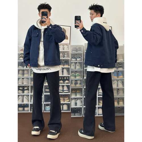 布老哥Blog日系复古纯色夹克