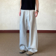 宽松垂感长裤 布老哥Blog老钱风 腿粗可穿 垂感西裤 K825 A字直筒
