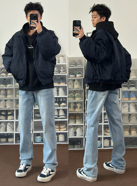 布老哥Blog春季基础复古翻领夹克微短款显高百搭通勤外套情侣W333