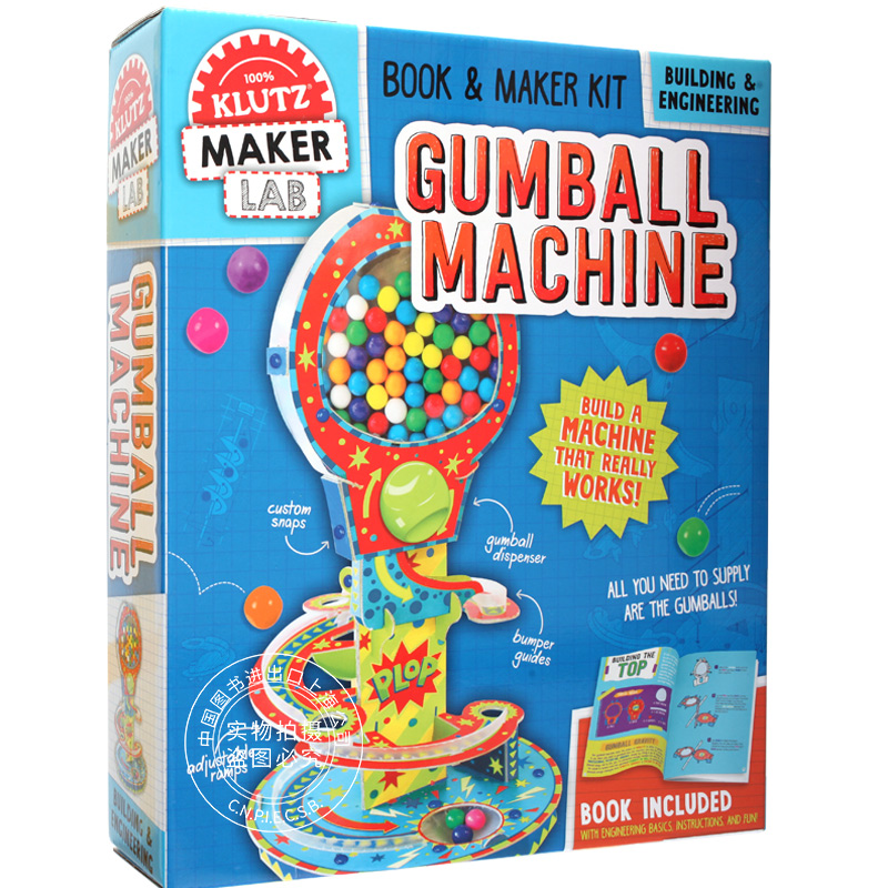 现货 学乐 糖果机 英文原版 Gumball Machine 亲子意趣 简易糖果机制作 自带素材 培养动手能力 儿童益智中图网