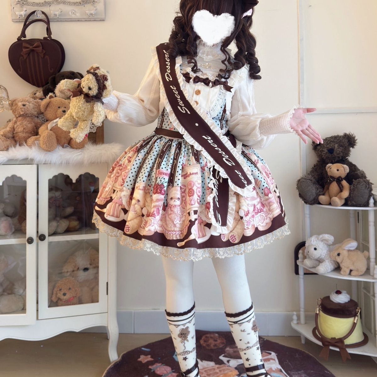 猫巧蛋糕屋·薄巧背带原创平价洛丽塔可爱日常巡游童话梦Lolita