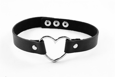 日本原宿暗黑朋克风皮质项圈链