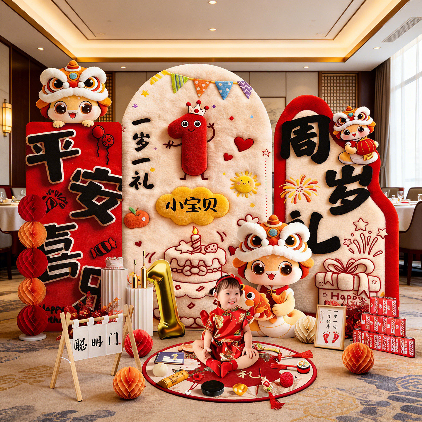 【免费定制当天发货】周岁布置图片