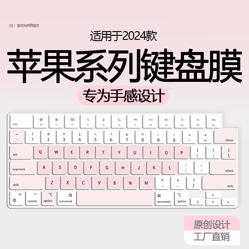 适用于MacBookPro键盘贴纸A2918笔记本14寸M2电脑Pro16键盘防尘罩Air全覆盖A3113按键贴M3键盘保护膜A3401 - 实物图
