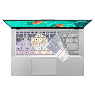华硕灵耀S 2代S4300U键盘保护膜14寸适用VivoBook14F笔记本TP412卡通可爱S430UN电脑保护贴膜S430防尘全覆盖