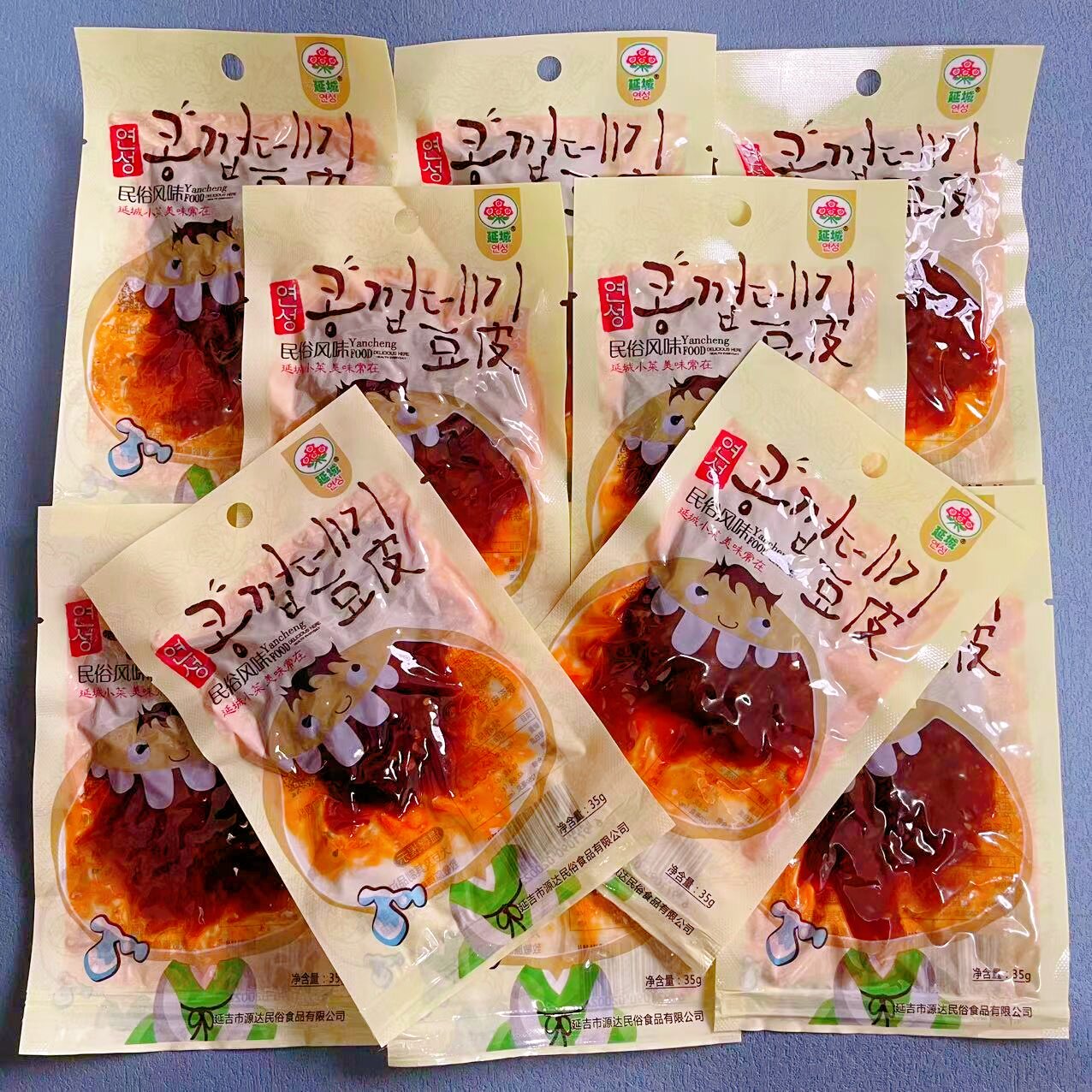 延边特产延城豆皮延吉豆皮小零食甜辣豆皮啤酒菜美食小吃辣片旅游
