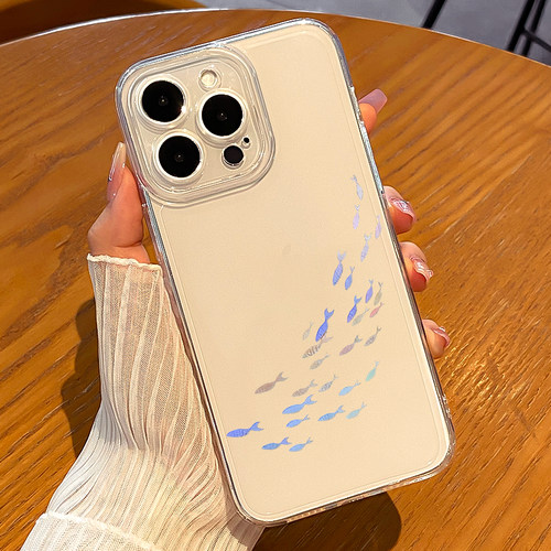 创意鱼群手机壳透明软壳