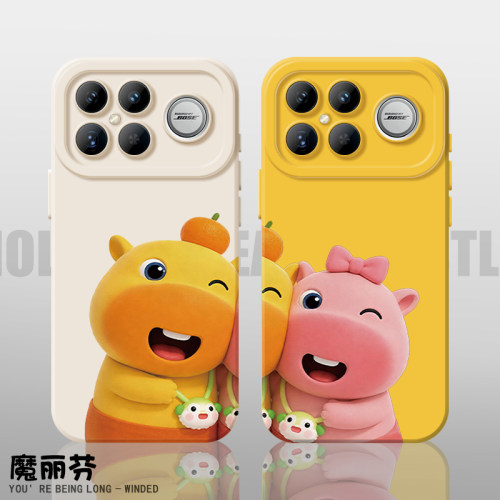 适用小米红米手机壳液态猫眼