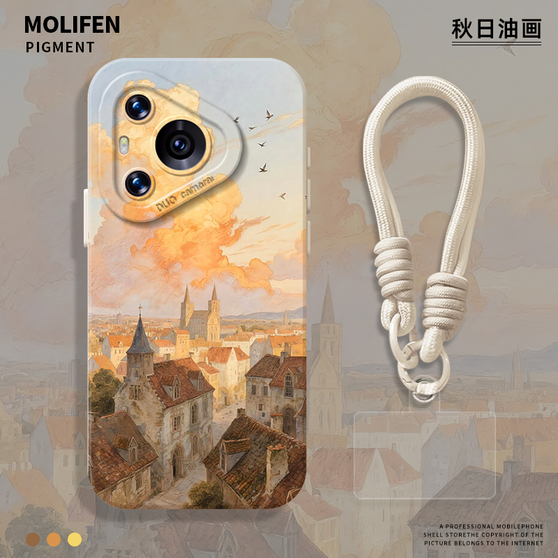 艺术油画手机壳适用于华为