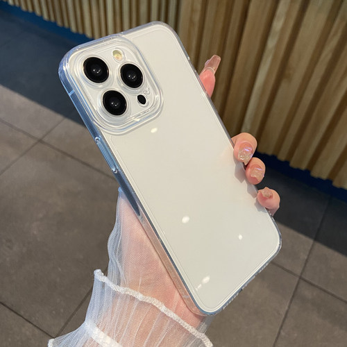 简约透明苹果14手机壳