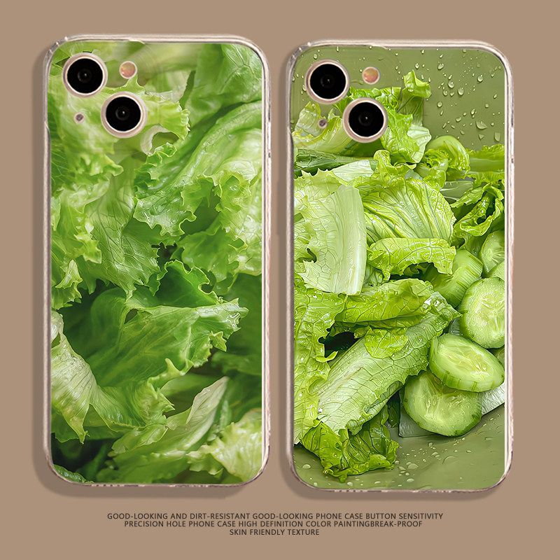 减肥蔬菜手机壳适用于华为pura70pro绿色p70小清新mate60趣味p50超好看p40新款nova13透明p60防摔p80小众14/9