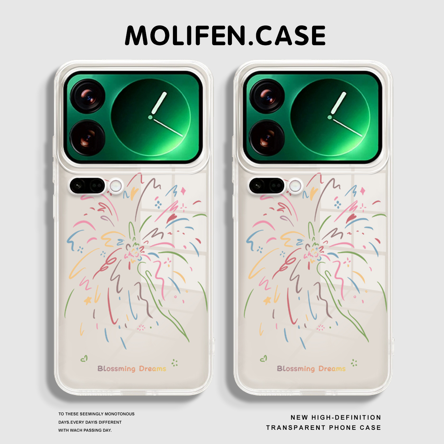 炫彩烟花适用小米17promax手机壳