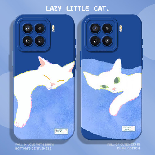 适用小米红米手机壳液态猫眼