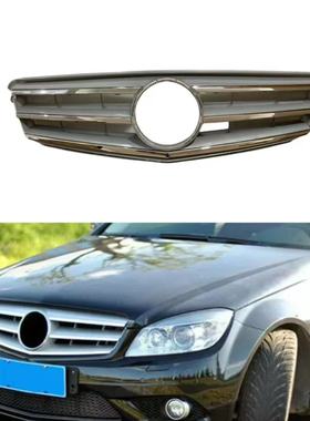 适装C级奔驰W203中网W204年C200年C180原车款C63全黑色C250L格栅