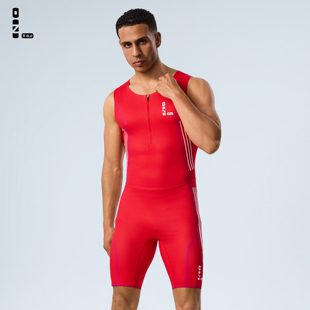 零阻力专业田径连体紧身衣背心男运动速干中体考训练比赛接力队服