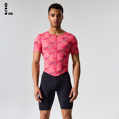 零阻力田径紧身连体服高弹短跑体考训练比赛跨栏跳远接力队服定制