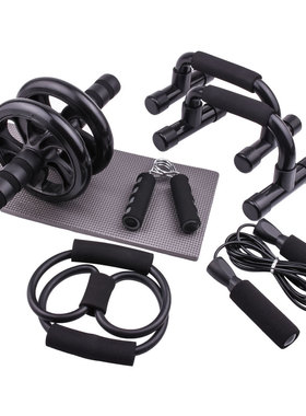 Resistance Bands Push Up Stand Bar Abdominal Wheel Fitness