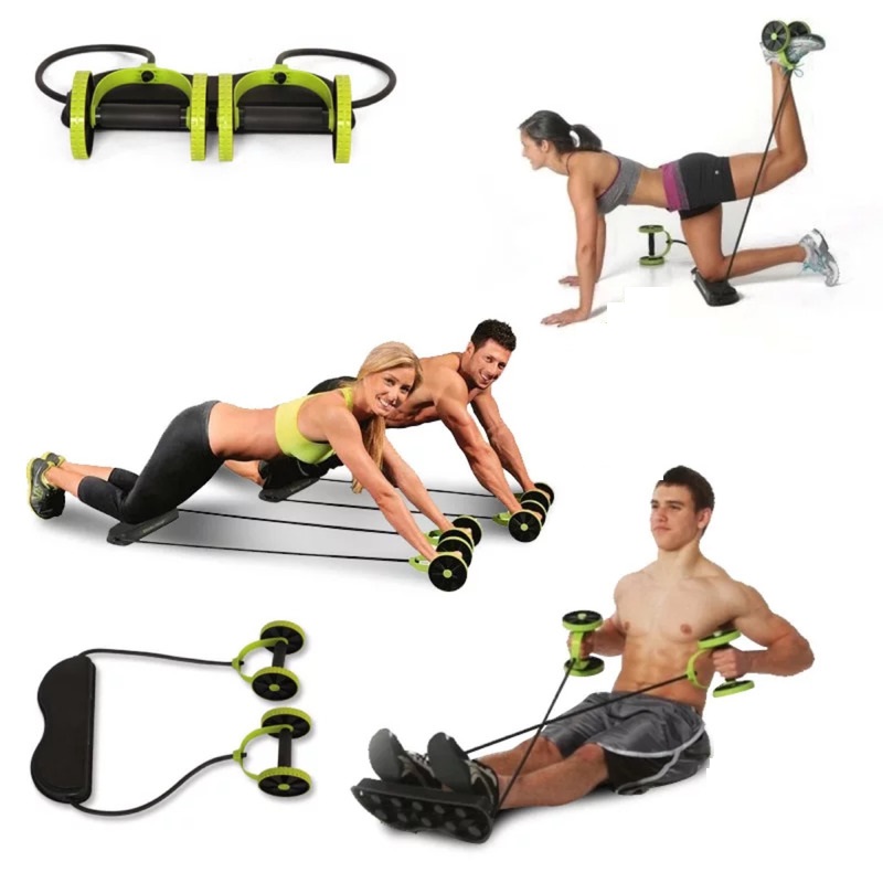 Wheels Roller Abdominal Resistance Pull Rope muscle exercise