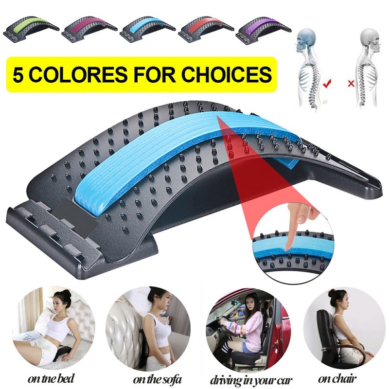 Back Stretch Massager Stretcher Fitness Lumbar Support Relax