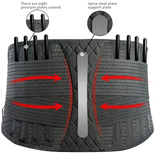 Lumbar Waist Supporting Brace Weightlifting Belt钢板支撑护腰
