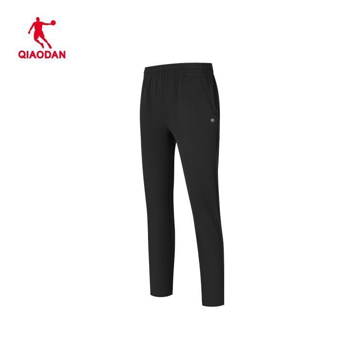 乔丹运动长裤女2025秋季新款直筒健身休闲跑步训练梭织九分裤子