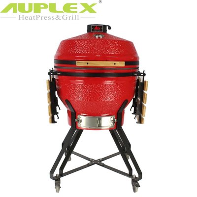 26寸喷釉陶瓷烧烤炉工厂现货Kamado汉堡披萨烤鸡炉keramische