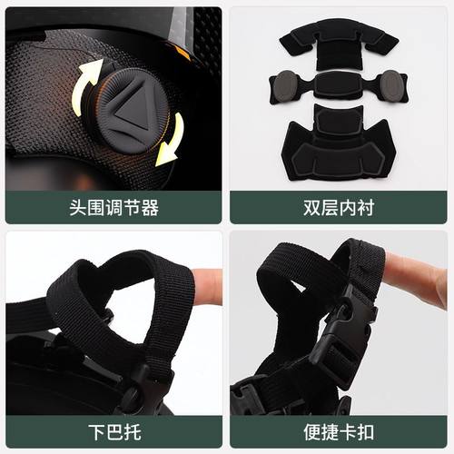 FAST碳纤维战术头盔坚固耐用骑行CS防护头盔山地车透气轻便