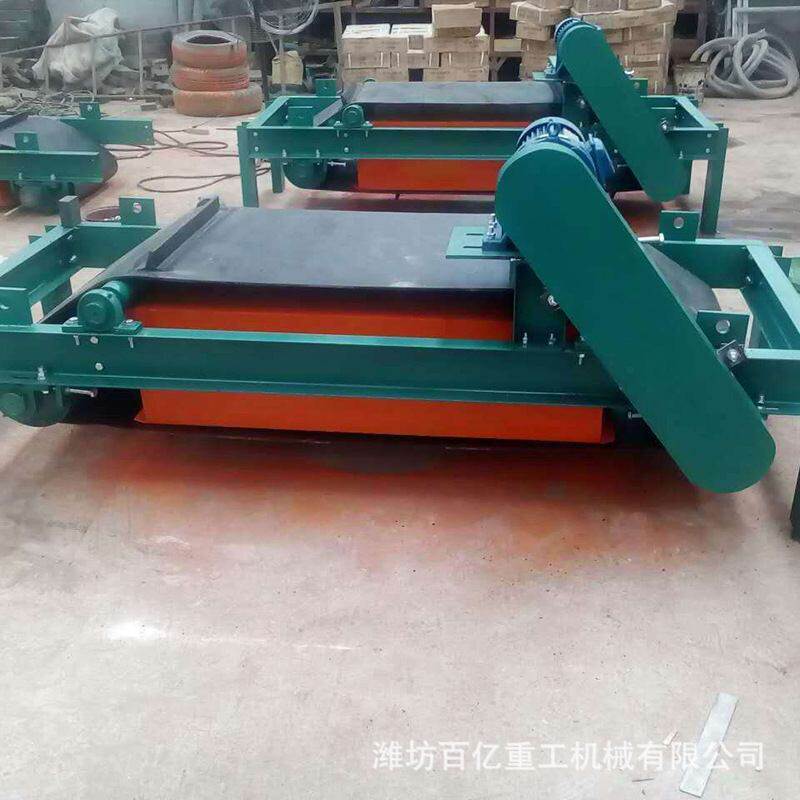 管道自卸式永磁除铁器 永磁滚筒管道除铁器生产厂家潍坊百亿