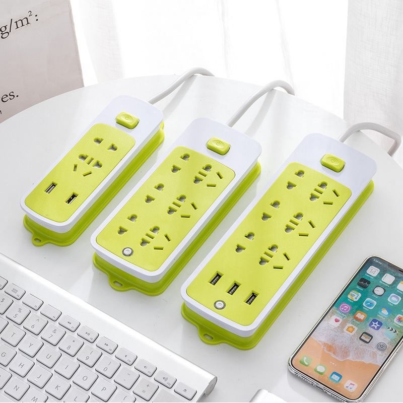 插座usb创意插排面板插开关电源线板线板智能插立式家用拖排