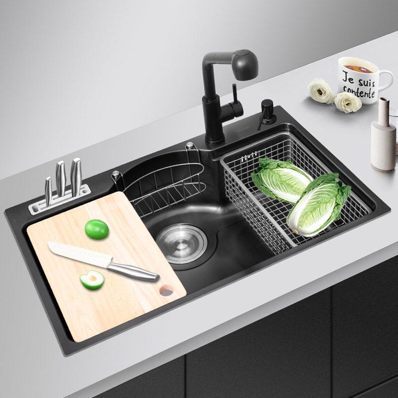 SUS304不锈钢水槽大单槽日式多功能洗菜盆洗碗池套装轻奢,家装主材,水槽套餐,淘宝优惠券,粉丝福利购,淘宝优惠卷