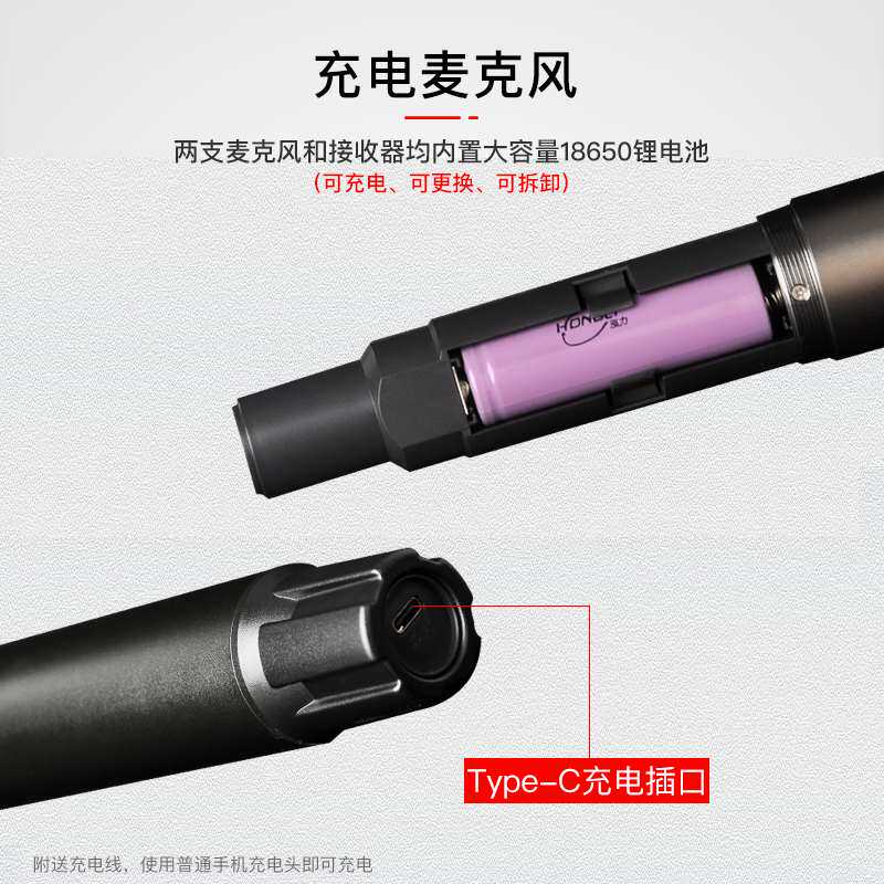 山水无线一拖二麦克风 KTV演唱专业防啸叫 长效续航会议两用