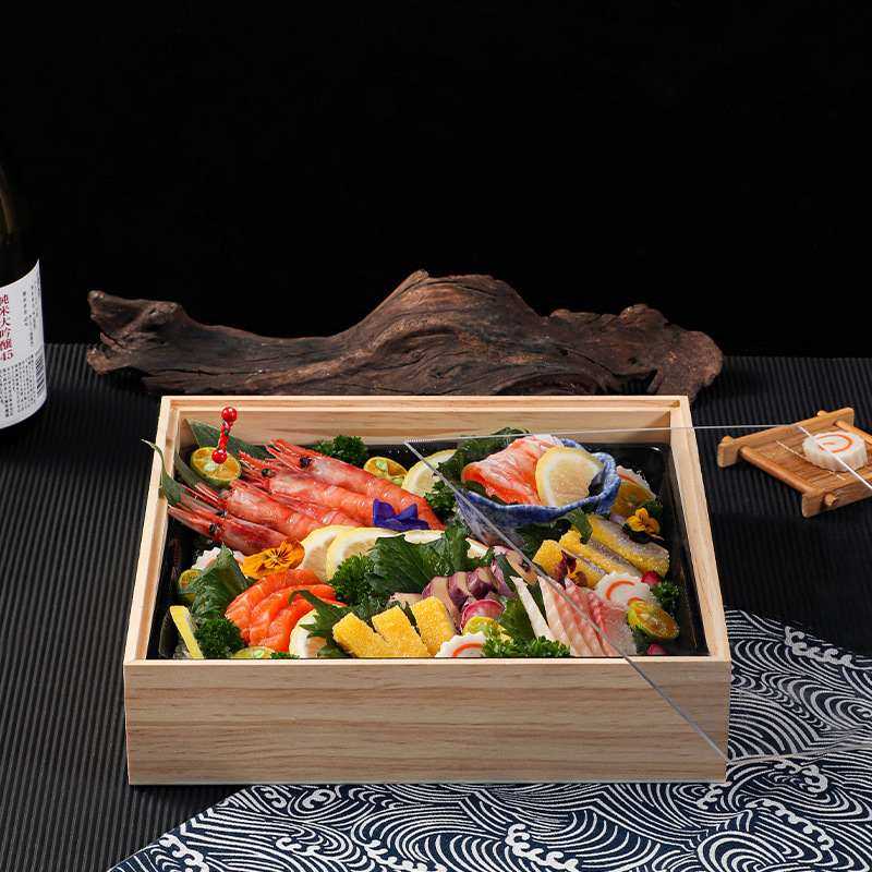 卡木龙实木包装盒实木雕刻批发寿司盒日盒子餐厅刺身酒店盖料木盒,包装,木盒包装,淘宝优惠券,粉丝福利购,淘宝优惠卷