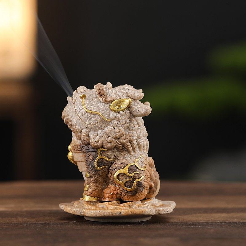 麒麟招财摆件茶室桌面装饰品香炉所感香炉熏文高级办公室会吧台创,家居饰品,桌面摆件,淘宝优惠券,粉丝福利购,淘宝优惠卷