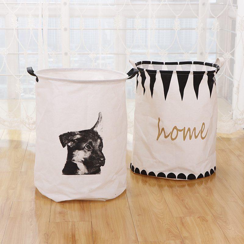 手工印花大号折叠洗衣艺脏收纳篓桶衣布浴室棉布篮衣脏家居篮卡通,收纳整理,脏衣篮,淘宝优惠券,粉丝福利购,淘宝优惠卷