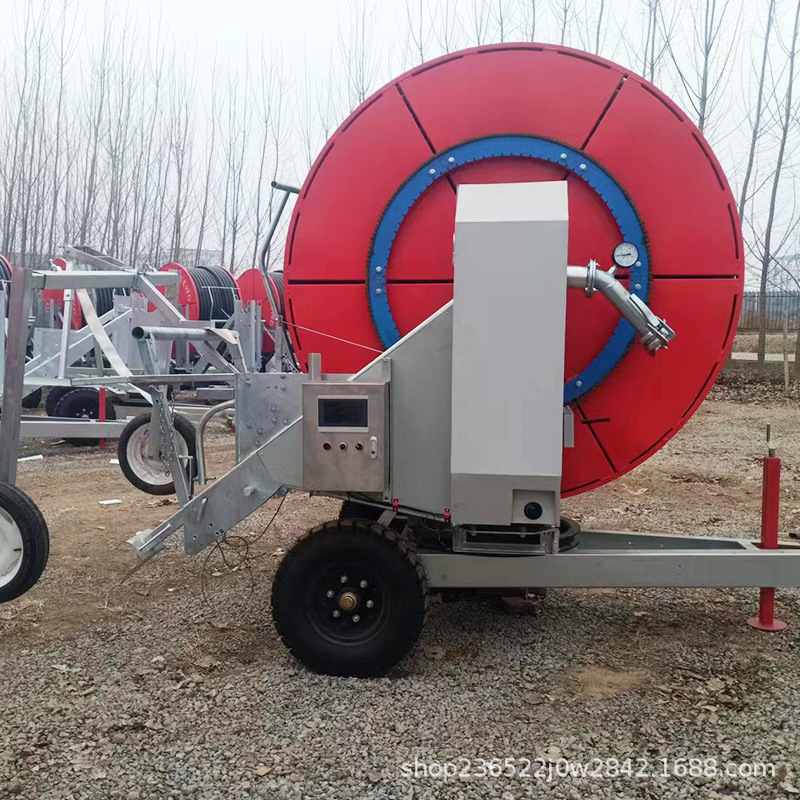 厂家现货农用浇地设备卷盘式喷灌机农田灌溉75-300移动大型喷灌机