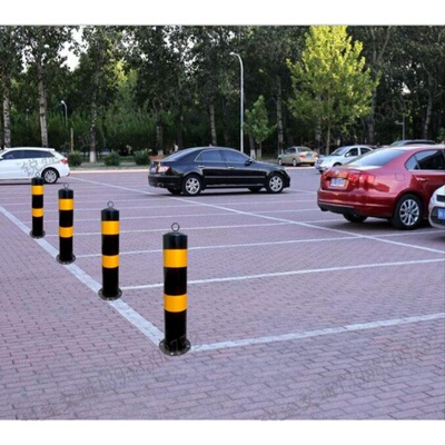 加厚钢管警示柱立柱停车桩隔离地桩柱路障反光路桩铁挡车器防撞柱