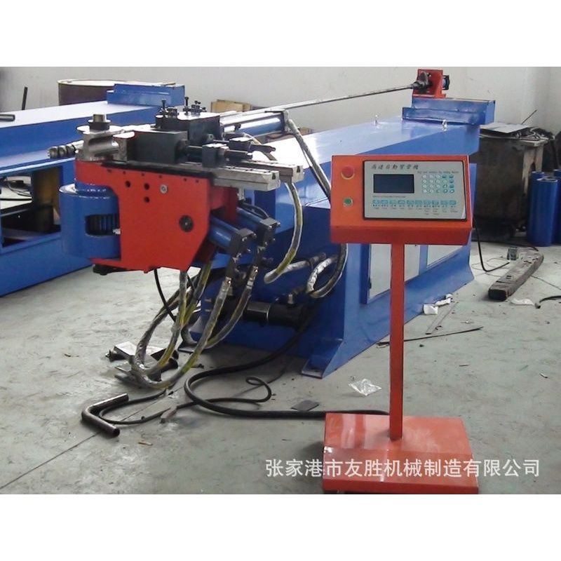 友胜现货75NC 大口径弯管机大棚圆管加工成型平台式电动弯管机