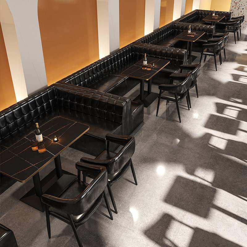 复古清吧酒吧ktv卡座西餐厅桌椅烧烤沙发奶茶咖啡小吃组合店饭店