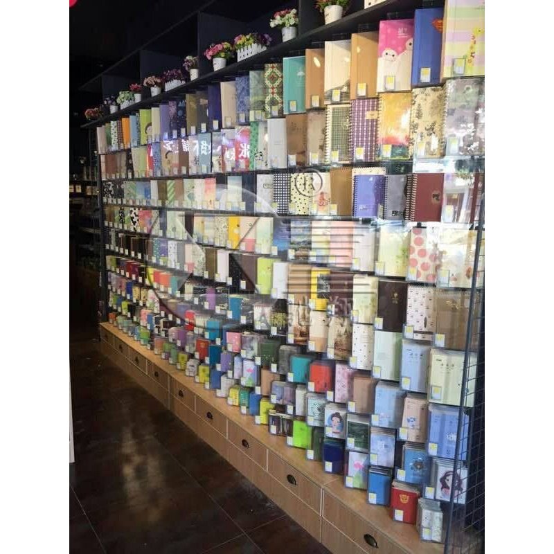 精品文具店商品陈列展示架 文具货架书本展示架亚克力书架墙