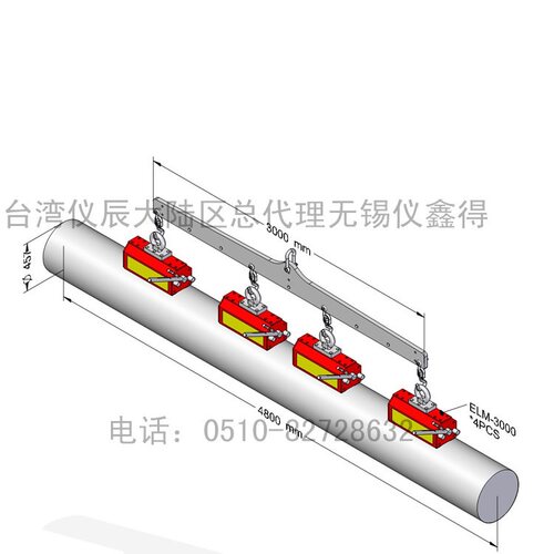 供应台湾产永磁起重吸盘 磁性吊盘 永磁式起重器ELM-300