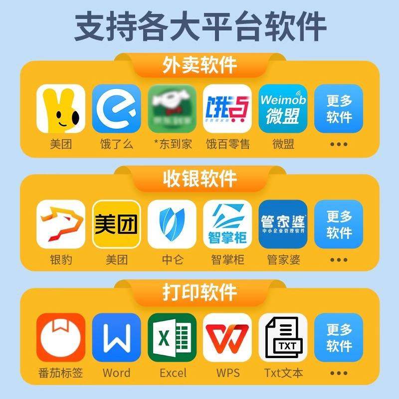 芯烨XP-58IIHT蓝牙标签机热敏纸条形码小票机打印机相机手机